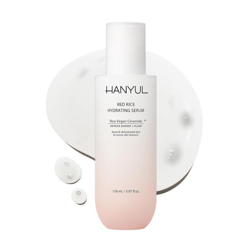 HANYUL Red Rice Hydrating Serum with Vegan Ceramide & Squalane | Korean Face Serum for Plumping Hydration, Radiant Skin Glow, Slow Aging, Firming & Barrier Support | For All Skin Types