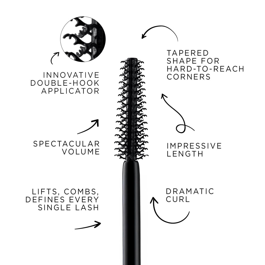 Mon Reve Cosmic Black Mascara – Volumizing & Lengthening Mascara for Long, Full Lashes – Infused with Pro Vitamin B5 – Smudge-Proof, Vegan, Clean Beauty – Buildable Formula for Long Lashes – 0.41oz