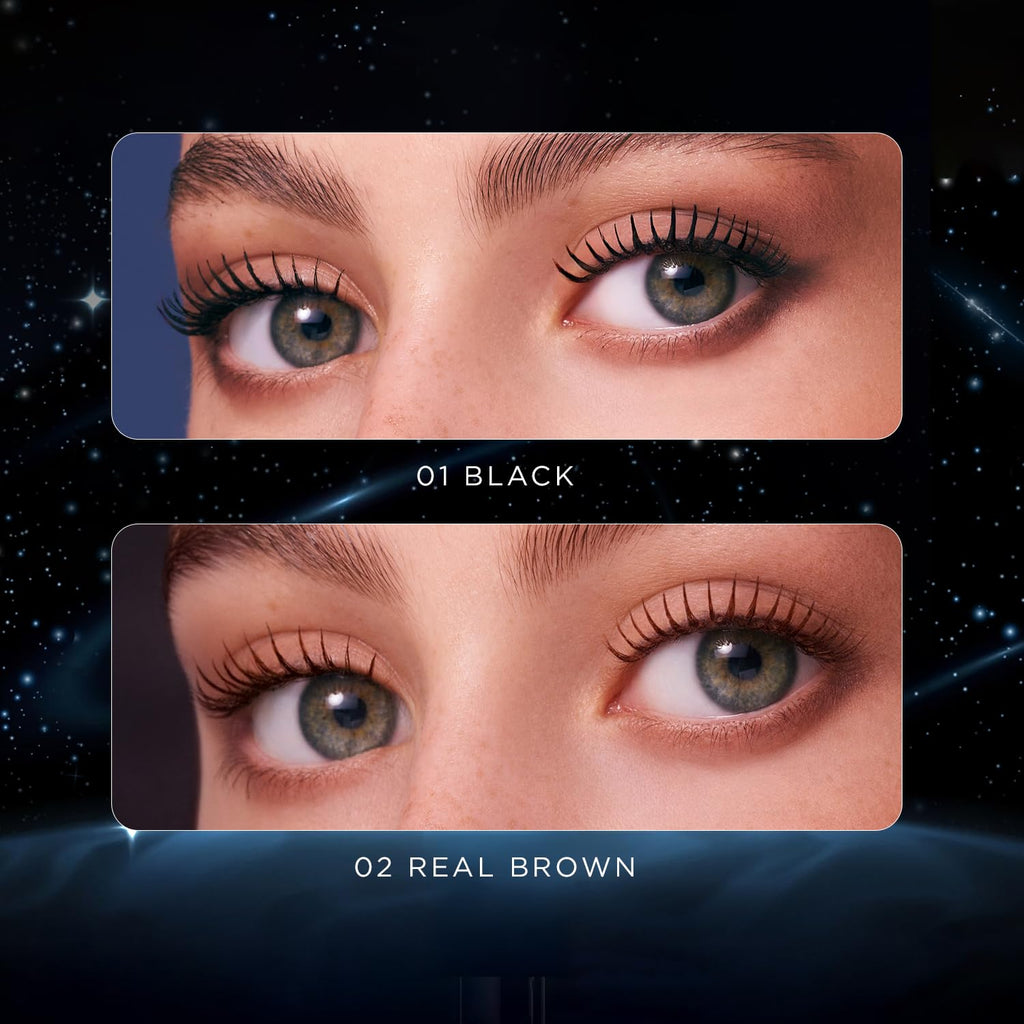 Mon Reve Cosmic Black Mascara – Volumizing & Lengthening Mascara for Long, Full Lashes – Infused with Pro Vitamin B5 – Smudge-Proof, Vegan, Clean Beauty – Buildable Formula for Long Lashes – 0.41oz