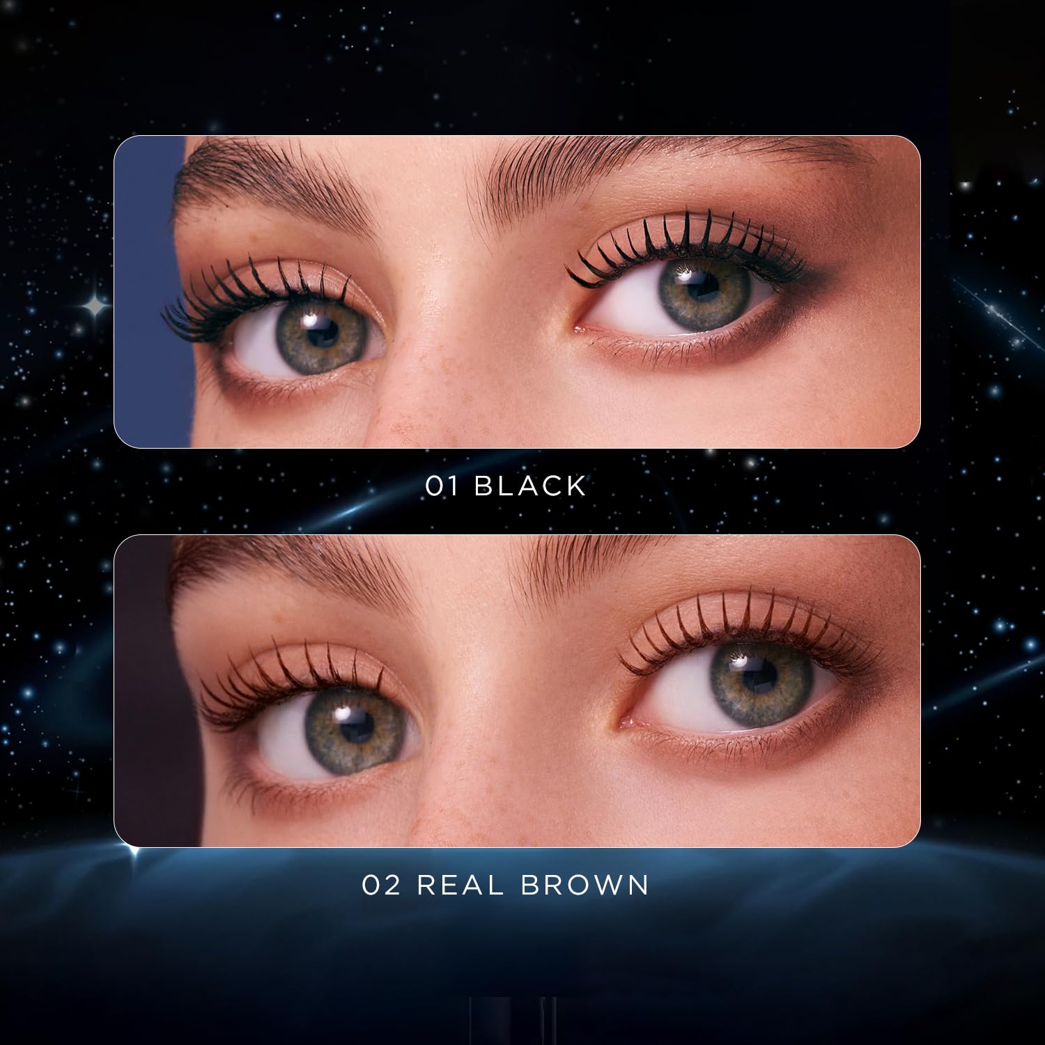 Mon Reve Cosmic Black Mascara – Volumizing & Lengthening Mascara for Long, Full Lashes – Infused with Pro Vitamin B5 – Smudge-Proof, Vegan, Clean Beauty – Buildable Formula for Long Lashes – 0.41oz
